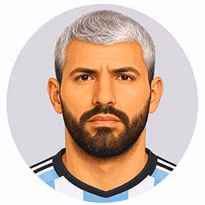 Sergio Aguero portrait