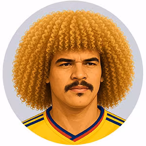 Carlos Valderrama portrait